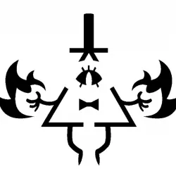 Bill Cipher stencil