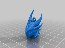 Copy of Skyrim Daedric helmet keychain