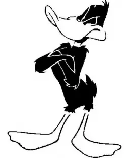 Daffy Duck stencil