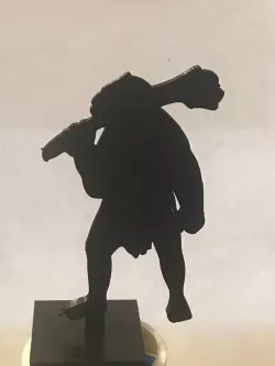 DND ogre with club silhouette