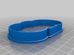 Easter Bunny Mouth Cookie Cutter