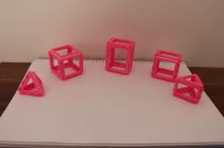 Foldable basic 3d shapes