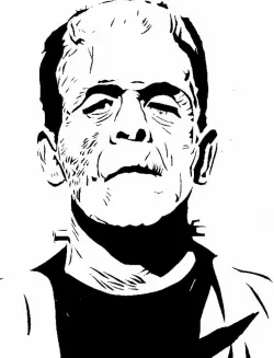 Frankenstein's Monster stencil