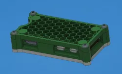 Honeycomb Raspberry Pi Zero W Case with Optional Extrusion Mount