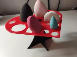 Makeup sponge drying rack