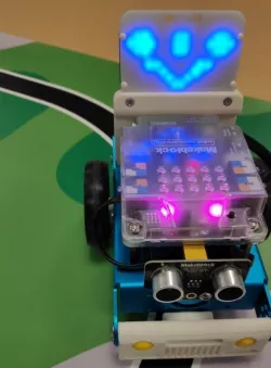 MBOT Bumper and Led display rotating fixture
