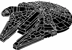 Millennium Falcon Stencil