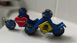 MOTORCYCLE STICKMAN FIDGET SPINNER
