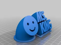 Ms. King Nameplate