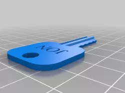 My Customized Schlage SC1 5 Pin house key w/label (Plus depth key files)