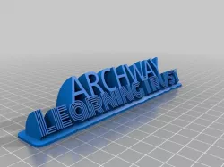 My Customized Sweeping Name Plate – 2 Lines 2 Fonts (remix)
