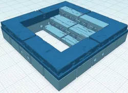 OpenForge Half Cut Stone Stairs (Down)