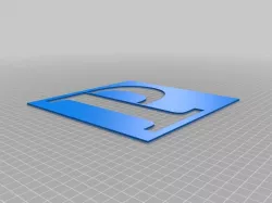 "P" letter template