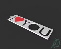 portachiavi "I Love You" _ "I Love You" keychain