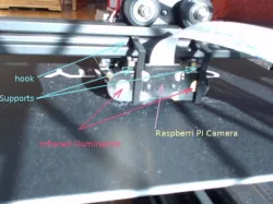 Raspberry PI Camera Mount for CR10, clip on frame