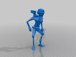 Rocket Monster Low Poly
