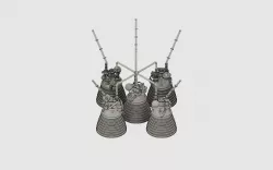 Saturn V Rocket - Second Stage J2 Engine & Pipes