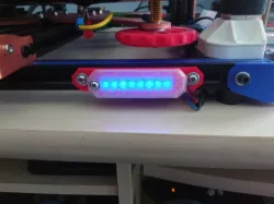 support barre 8leds WS2812 avec couvercle