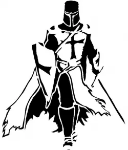 Templar Knight stencil