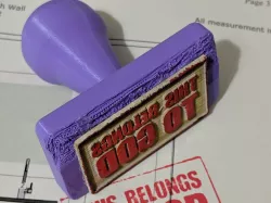 "This belongs to God" stamp