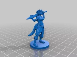 Tiefling Fighter/Barbarian for 28mm Tabletop