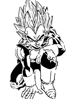 Vegeta stencil 2
