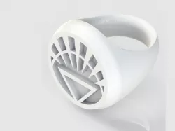 White Lantern Ring