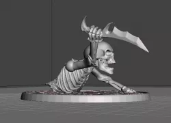 28mm Skeleton Warrior Damaged with Dagger