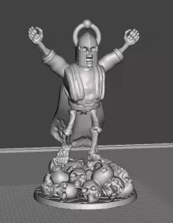 28mm Skeleton Warrior Sorcerer / Wizard