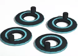 5mm Tron ID Discs - Deluxe Class Transformers Scaled