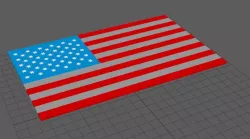 American Flag for multicolor printers