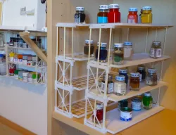 Bamboo Mini Shelves/ Paint Rack 