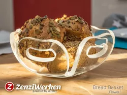 Bread Basket "Flower" cnc/laser