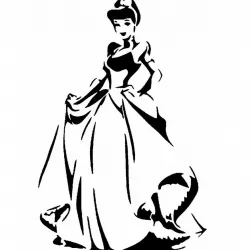 Cinderella stencil