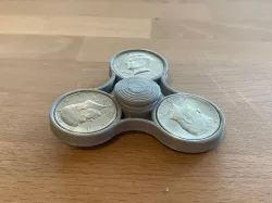Coin Fidget Spinner with Half Dollars