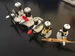 COX model engine display stand