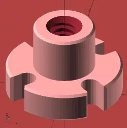 Customizable Leadscrew Flange Imperial