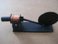 Electro-piston flashlight using NO batteries or source of electricity.