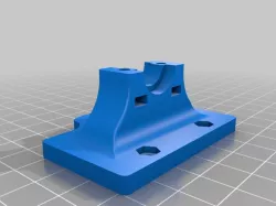 Geeetech Prusa I3 Pro B Single Bowden extruder holder for E3D V6 or clone (Remixed)