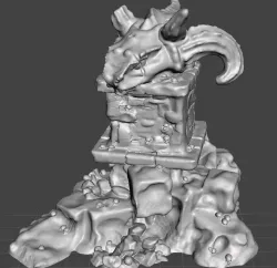 Hawk-Boy Decorative display base. 