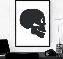 Human Skull - 2D Wall Art