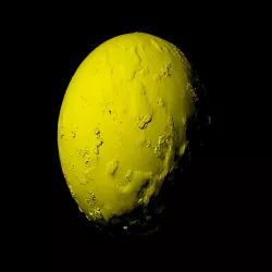 Io with known topography scaled one in twenty million