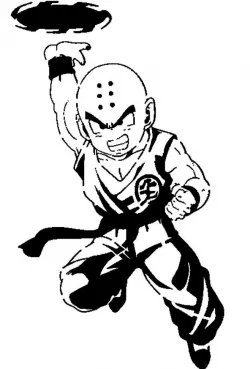 Krillin stencil