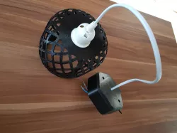 Lamp ceiling mount cable box