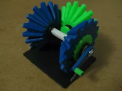 Mechanism that only turns one way, no matter what!!! Bevel Gear