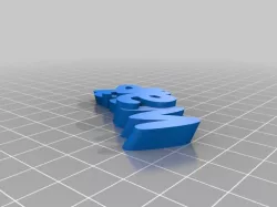 My Customized iamburny's v2  Text - Name Keyring / Keyfob