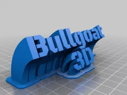 My Customized Sweeping 2-line name plate