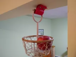 Non-hanging kitchen basket hanger bracket thingy