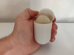 Pill Shaped Ping-Pong Ball Holder