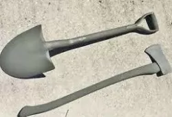 Pionner Shovel and Axe - Us Army - WW2 - Scale 1/16